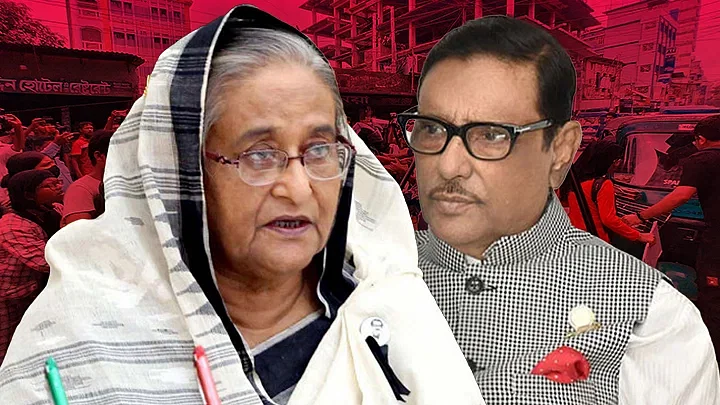 Sheikh Hasina and Obaidul Quader